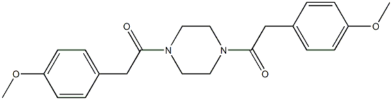 2-(4-methoxyphenyl)-1-{4-[2-(4-methoxyphenyl)acetyl]-1-piperazinyl}-1-ethanone