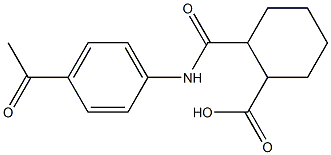 2-[(4-acetylanilino)carbonyl]cyclohexanecarboxylic acid