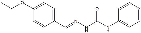 2-[(E)-(4-ethoxyphenyl)methylidene]-N-phenyl-1-hydrazinecarboxamide Struktur