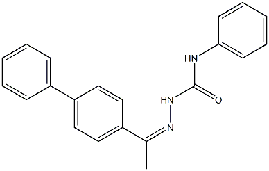 2-[(Z)-1-[1,1'-biphenyl]-4-ylethylidene]-N-phenyl-1-hydrazinecarboxamide