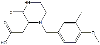 2-[1-(4-methoxy-3-methylbenzyl)-3-oxo-2-piperazinyl]acetic acid