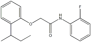 2-[2-(sec-butyl)phenoxy]-N-(2-fluorophenyl)acetamide