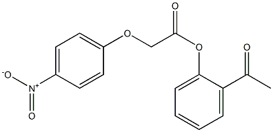 2-acetylphenyl 2-(4-nitrophenoxy)acetate Structure