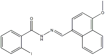 2-iodo-N'-[(E)-(4-methoxy-1-naphthyl)methylidene]benzohydrazide|