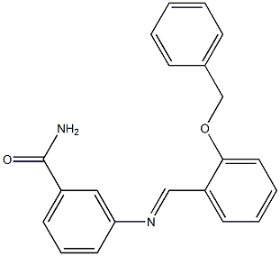 3-({(E)-[2-(benzyloxy)phenyl]methylidene}amino)benzamide