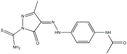 N-(4-{2-[1-(aminocarbothioyl)-3-methyl-5-oxo-1,5-dihydro-4H-pyrazol-4-ylidene]hydrazino}phenyl)acetamide