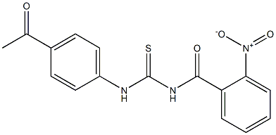 N-(4-acetylphenyl)-N'-(2-nitrobenzoyl)thiourea Structure