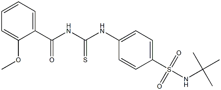 N-(tert-butyl)-4-({[(2-methoxybenzoyl)amino]carbothioyl}amino)benzenesulfonamide