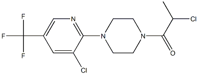 2-chloro-1-{4-[3-chloro-5-(trifluoromethyl)-2-pyridinyl]piperazino}-1-propanone Structure
