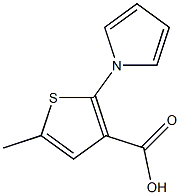 5-甲基2-吡咯-1-基-噻吩-3-甲酸,,结构式