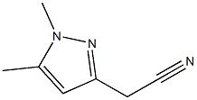 2-(1,5-二甲基-1H-吡唑-3-基)乙腈,,结构式