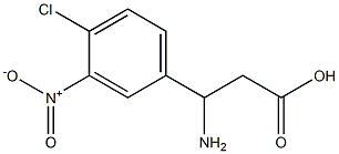 3-amino-3-(4-chloro-3-nitrophenyl)propanoic acid Structure