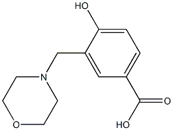4-hydroxy-3-(morpholin-4-ylmethyl)benzoic acid Structure