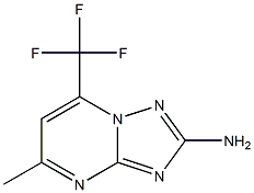 5-methyl-7-(trifluoromethyl)[1,2,4]triazolo[1,5-a]pyrimidin-2-amine Structure