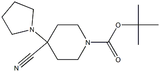 tert-butyl 4-cyano-4-pyrrolidin-1-ylpiperidine-1-carboxylate Structure