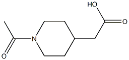 (1-acetylpiperidin-4-yl)acetic acid Struktur