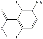 3-アミノ-2,6-ジフルオロ安息香酸メチル 化学構造式