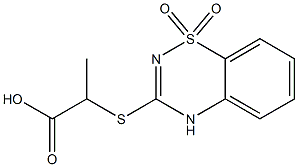 3-[(1-Carboxyethyl)thio]-4H-1,2,4-benzothiadiazine 1,1-dioxide