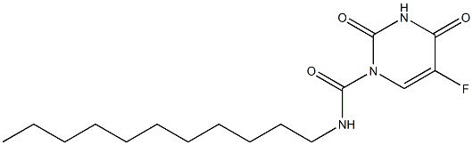 1-(Undecylaminocarbonyl)-5-fluorouracil Struktur