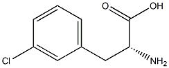 (R)-3-(3-Chlorophenyl)-2-aminopropanoic acid Struktur