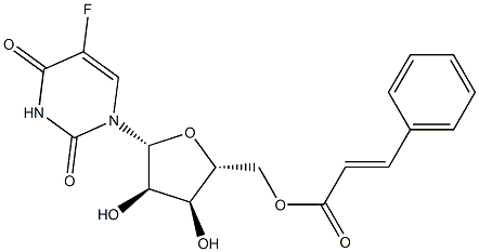 5'-O-(3-Phenylpropenoyl)-5-fluorouridine Structure
