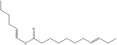 8-Undecenoic acid 1-hexenyl ester Structure