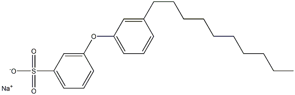 3-(3-デシルフェノキシ)ベンゼンスルホン酸ナトリウム 化学構造式