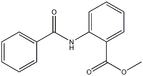2-(ベンゾイルアミノ)安息香酸メチル 化学構造式