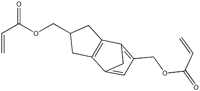 4,7-Methanohydrindane-2,5-dimethanol diacrylate Struktur