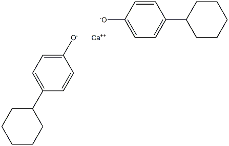 Calcium bis(4-cyclohexylphenolate) Struktur