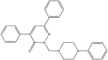 4,6-Diphenyl-2-[(4-phenylpiperazino)methyl]pyridazin-3(2H)-one