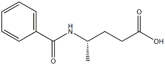 [S,(-)]-4-Benzoylaminovaleric acid Struktur