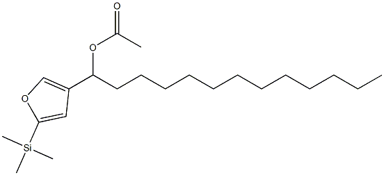 Acetic acid 1-[5-(trimethylsilyl)-3-furyl]tridecyl ester Structure