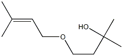 4-(3-メチル-2-ブテニルオキシ)-2-メチル-2-ブタノール 化学構造式
