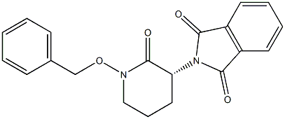 (3R)-1-Benzyloxy-3-(1,3-dioxoisoindolin-2-yl)piperidin-2-one 结构式