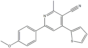  2-Methyl-4-(2-thienyl)-6-(4-methoxyphenyl)pyridine-3-carbonitrile