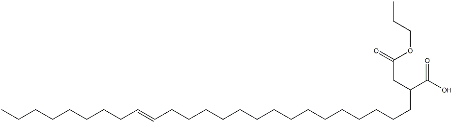 2-(16-Pentacosenyl)succinic acid 1-hydrogen 4-propyl ester Struktur