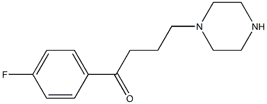 1-(4-Fluorophenyl)-4-piperazino-1-butanone 结构式
