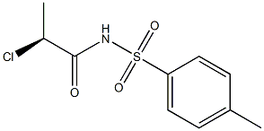 [S,(-)]-2-Chloro-N-(p-tolylsulfonyl)propionamide Struktur