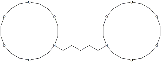 16,16'-Pentamethylenebis(1,4,7,10,13-pentaoxa-16-azacyclooctadecane) Struktur