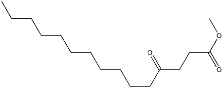 4-オキソペンタデカン酸メチル 化学構造式