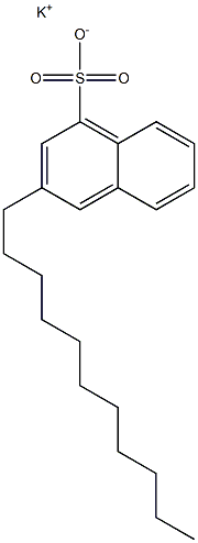 3-Undecyl-1-naphthalenesulfonic acid potassium salt Structure