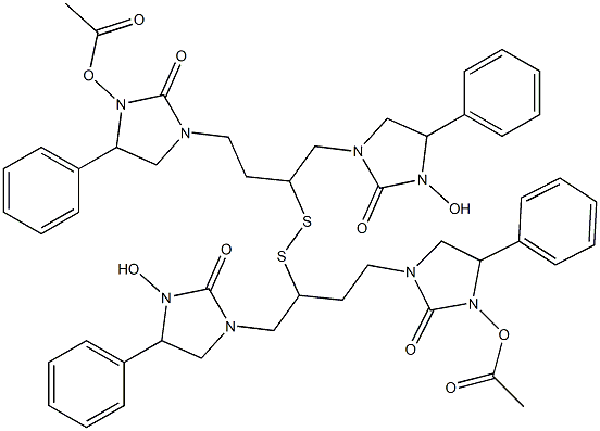 [2-(1-Acetoxy-5-phenyl-2-oxoimidazolidin-3-yl)ethyl][2-(1-hydroxy-5-phenyl-2-oxoimidazolidin-3-yl)ethyl] persulfide|