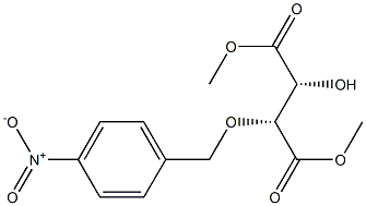 (2R,3R)-2-Hydroxy-3-(4-nitrobenzyloxy)succinic acid dimethyl ester Structure