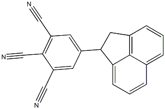 5-(アセナフテン-1-イル)-1,2,3-ベンゼントリカルボニトリル 化学構造式