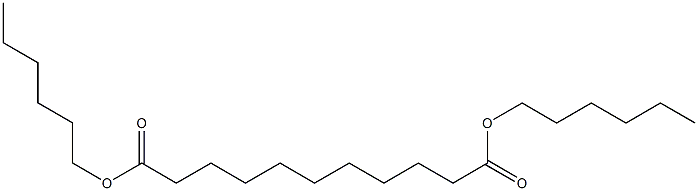 Undecanedioic acid dihexyl ester Structure