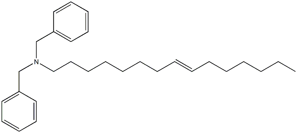 (8-ペンタデセニル)ジベンジルアミン 化学構造式