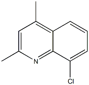 8-クロロ-2,4-ジメチルキノリン 化学構造式