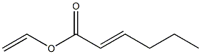 2-Hexenoic acid ethenyl ester Structure