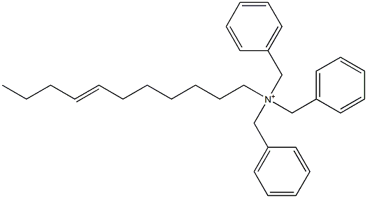 (7-Undecenyl)tribenzylaminium Struktur